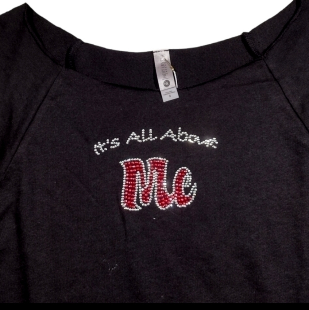 It's All About Me Boat Neck Jersey NWT